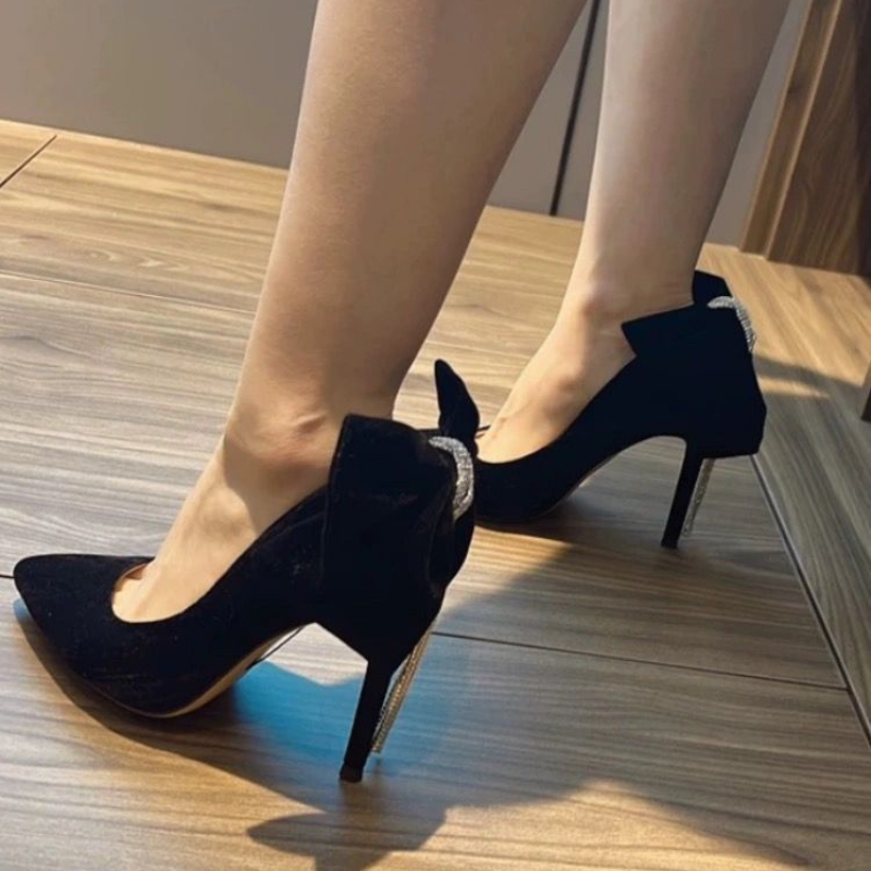 Black With Bow Stilito Woman P – обзор и цена Women Shoes Quick Delivery