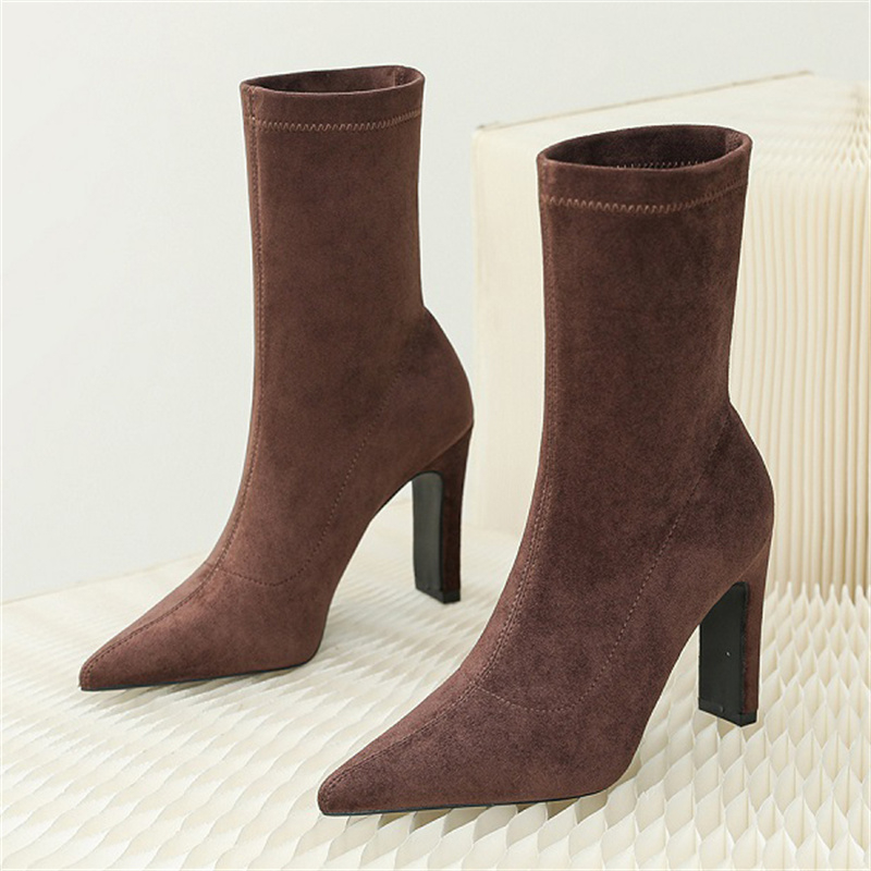 Eilyken Winter Thick Heel Sock – обзор и цена Sock Boot Women