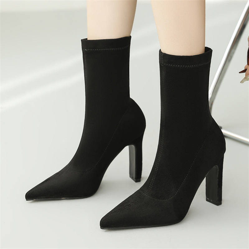 Eilyken Winter Thick Heel Sock – обзор и цена Sock Boot Women