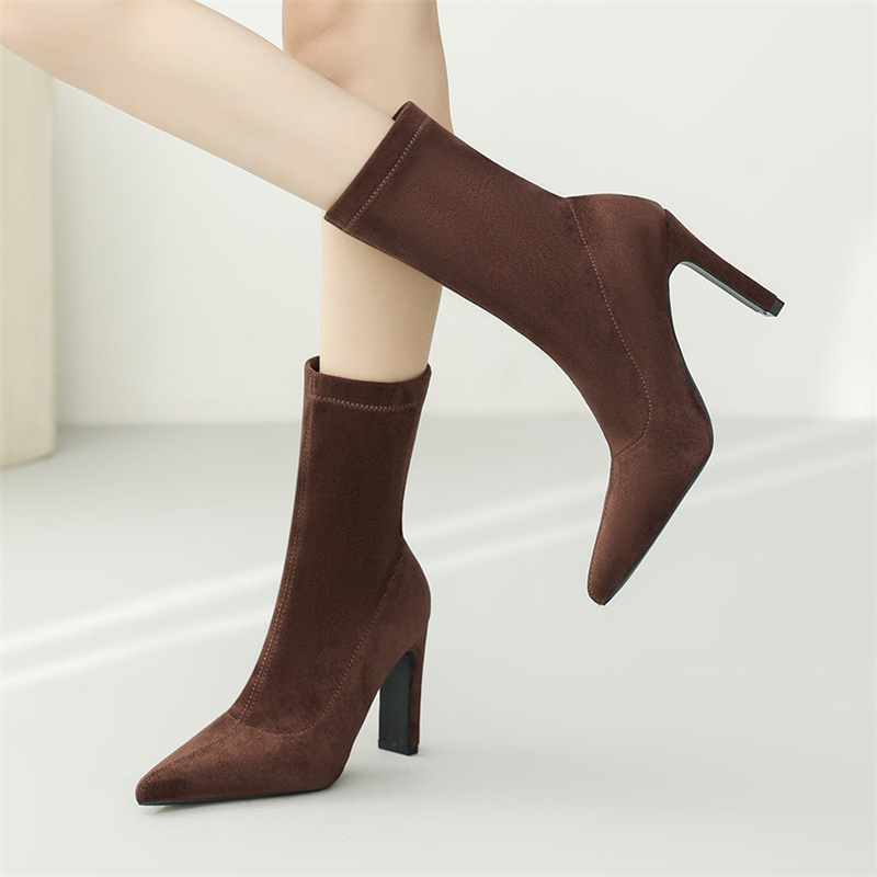 Eilyken Winter Thick Heel Sock – обзор и цена Sock Boot Women