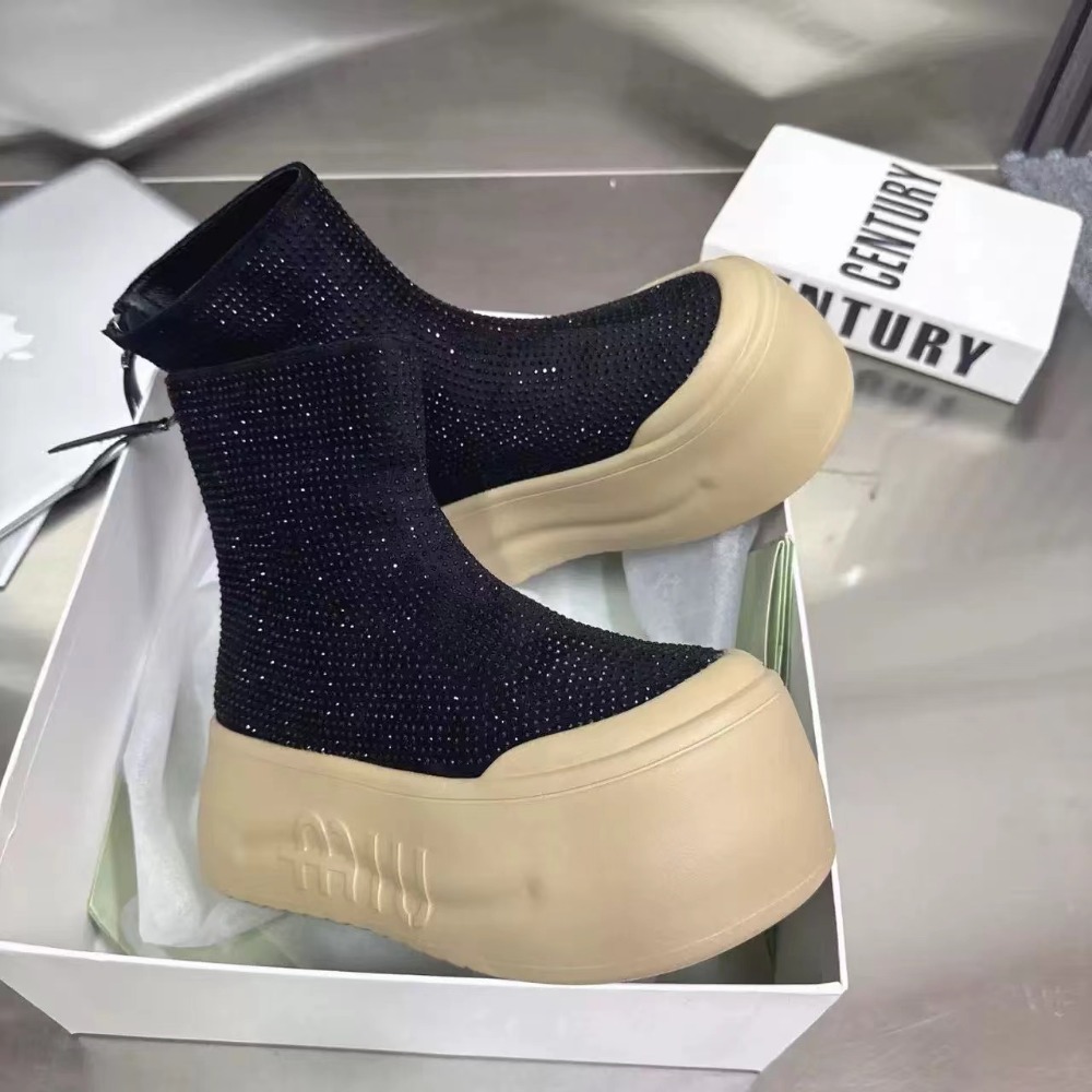 Luxury Rhinestone Woman Bootie – обзор и цена Sock Boot Women