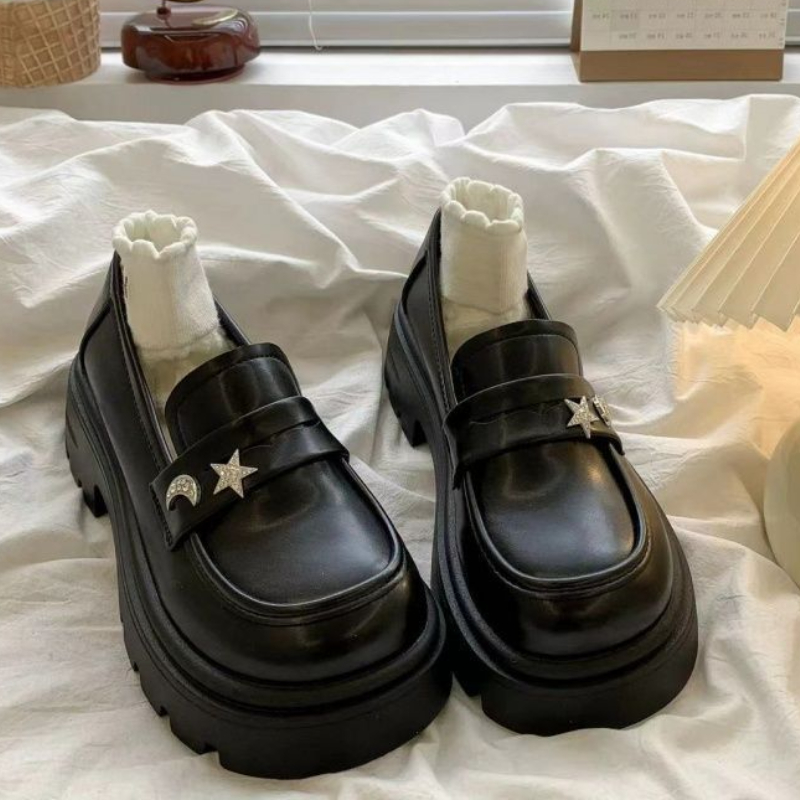 Retro Black Spring and Autumn  – обзор и цена Women Shoes Quick Delivery