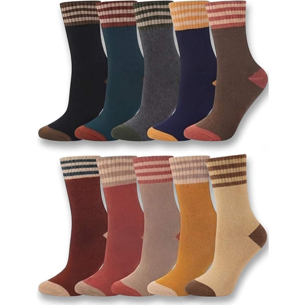 5 Pairs Women Crew Socks Knitt – обзор и цена Women'S Shoes For Crews