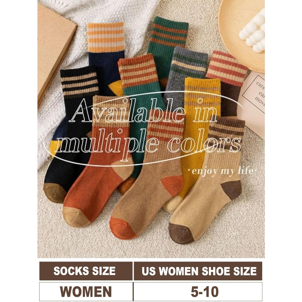 5 Pairs Women Crew Socks Knitt – обзор и цена Women'S Shoes For Crews