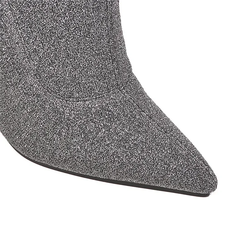 Plus Size Stretch Leopard Over – обзор и цена Sock Boot Women