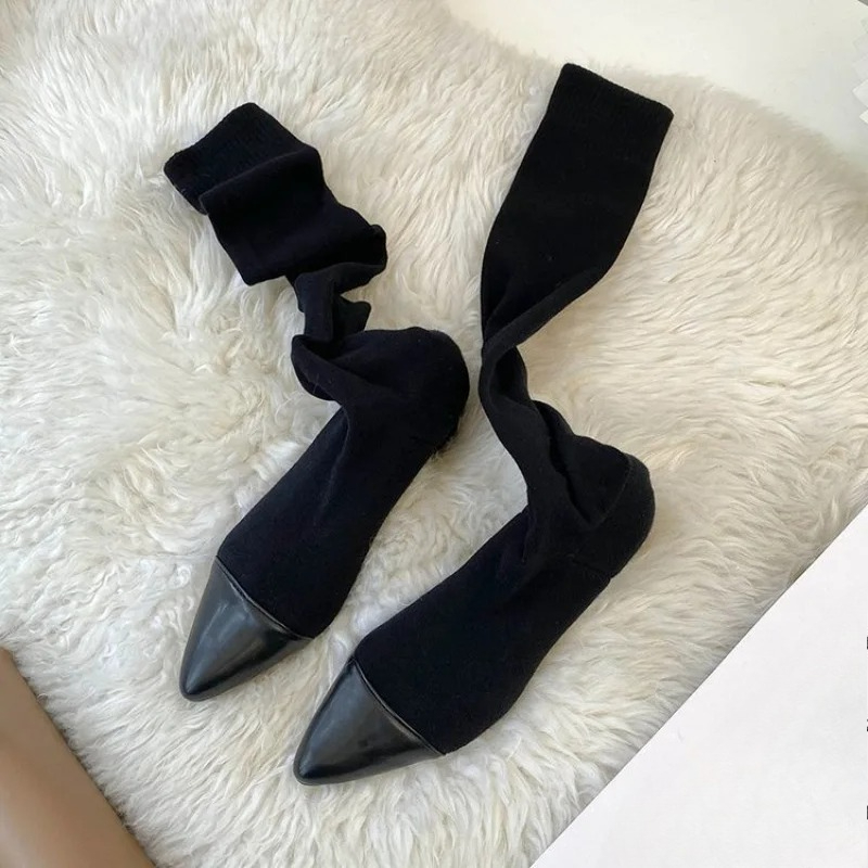 High Knee Sock Shoes 2025 New  – обзор и цена Sock Boot Women
