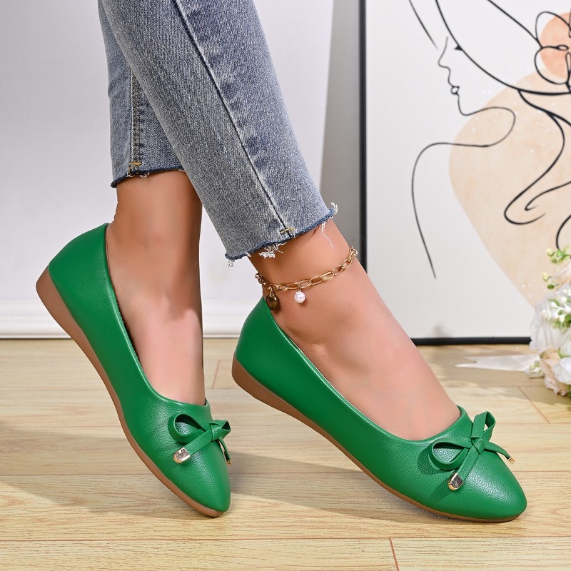 Bow Shallow Mouth Soft Sole Co – обзор и цена Women'S Shoes Everyday