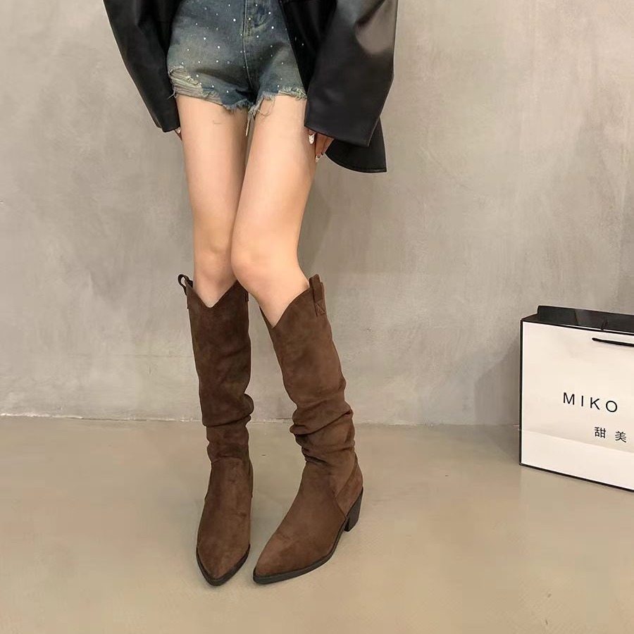 Long boots 2026 French retro c – обзор и цена Sock Boot Women