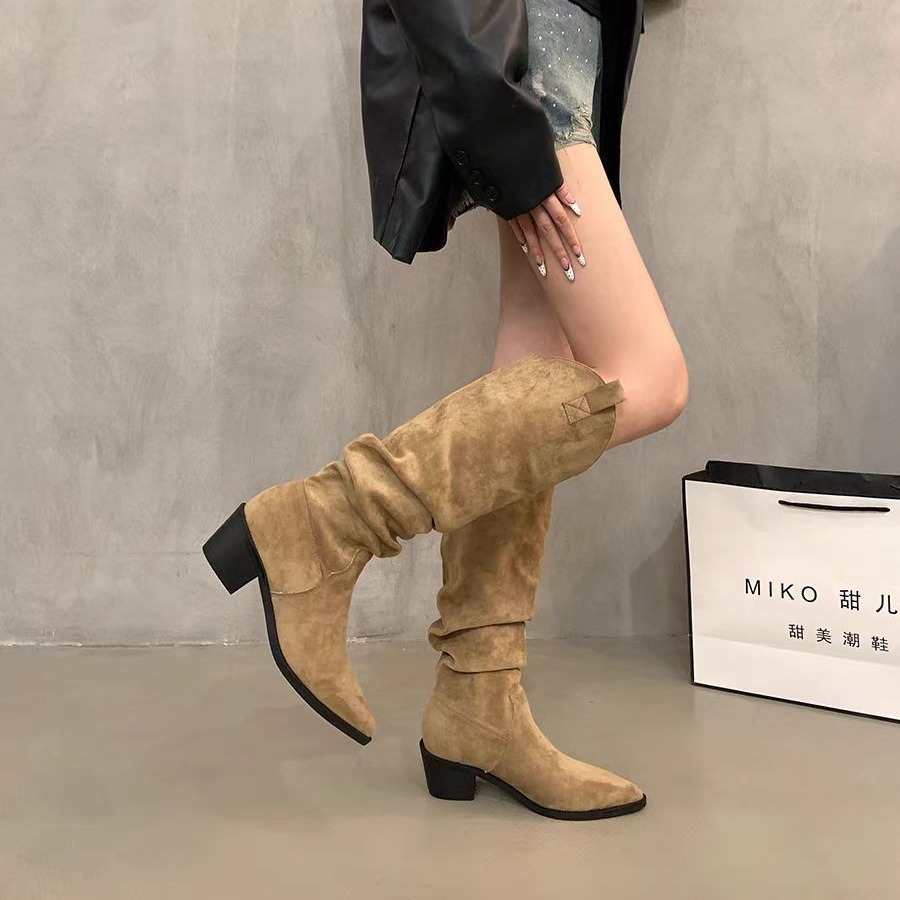 Long boots 2026 French retro c – обзор и цена Sock Boot Women